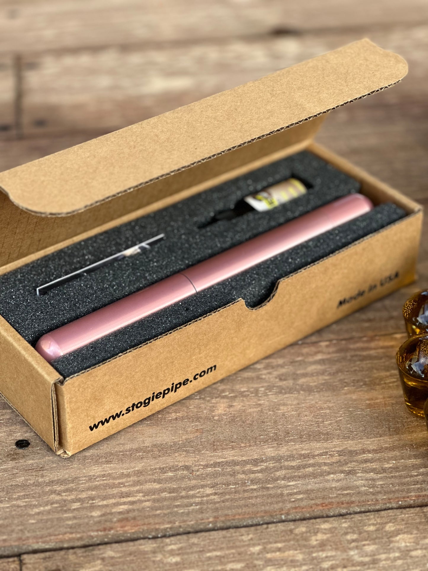Pink Gloss Stogie Pipe