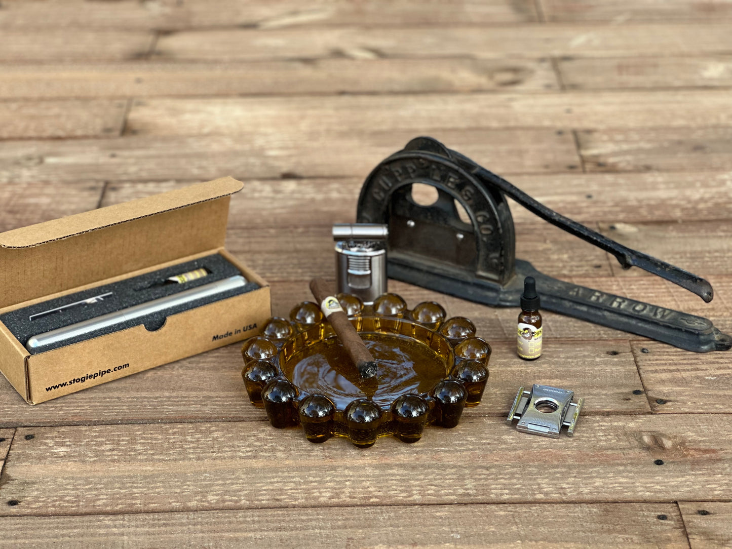 Titanium Colored Stogie Pipe