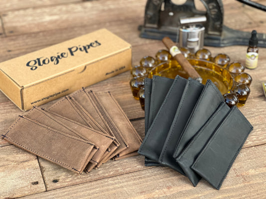 Leather Pouches Stogie Pipe